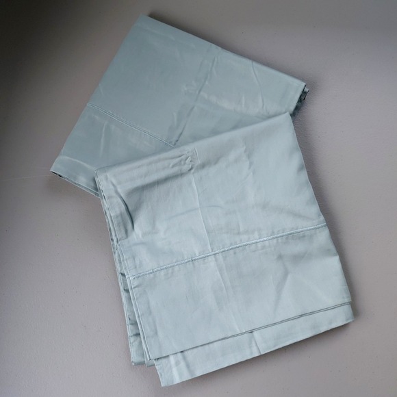 Better Homes Pillowcase Set KING Seafoam Green Pastel 100% Egyptian Cotton NEW - Picture 1 of 4